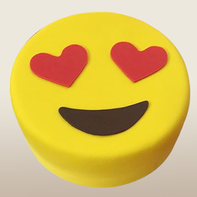 "Round shape Pineapple flavour designer cake - 1kg - Click here to View more details about this Product